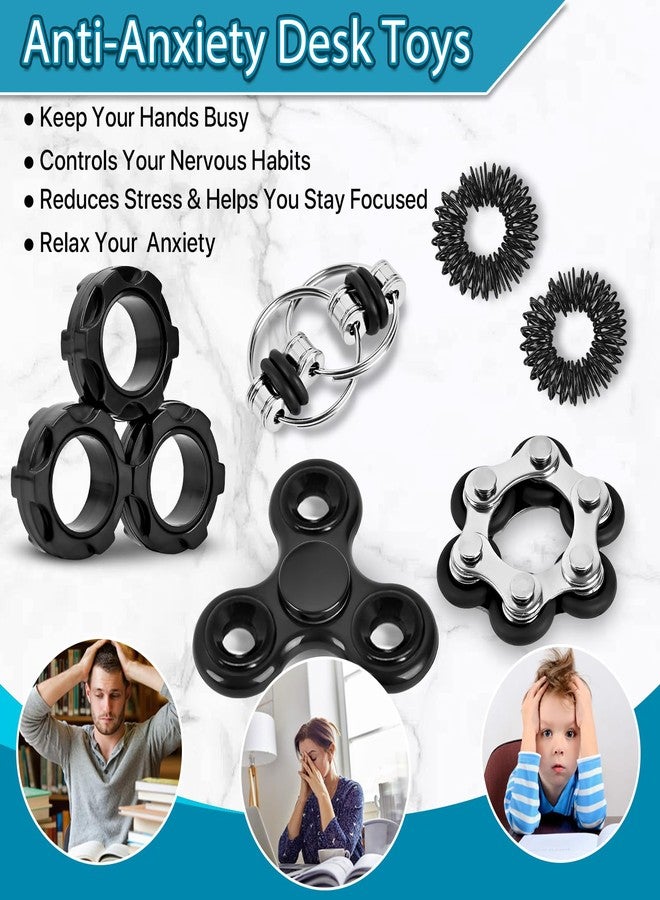 Dr.Kbder Fidget Toys Adults Pack 6PC, Christmas Stocking Stuffers for Teen Boy Fidgets for Classroom Cool Gadget Desk Toys for Teens Figette Spinner Figits Ring ADHD Autism Must Have Stress Anxiety Relief Toy - Image 4
